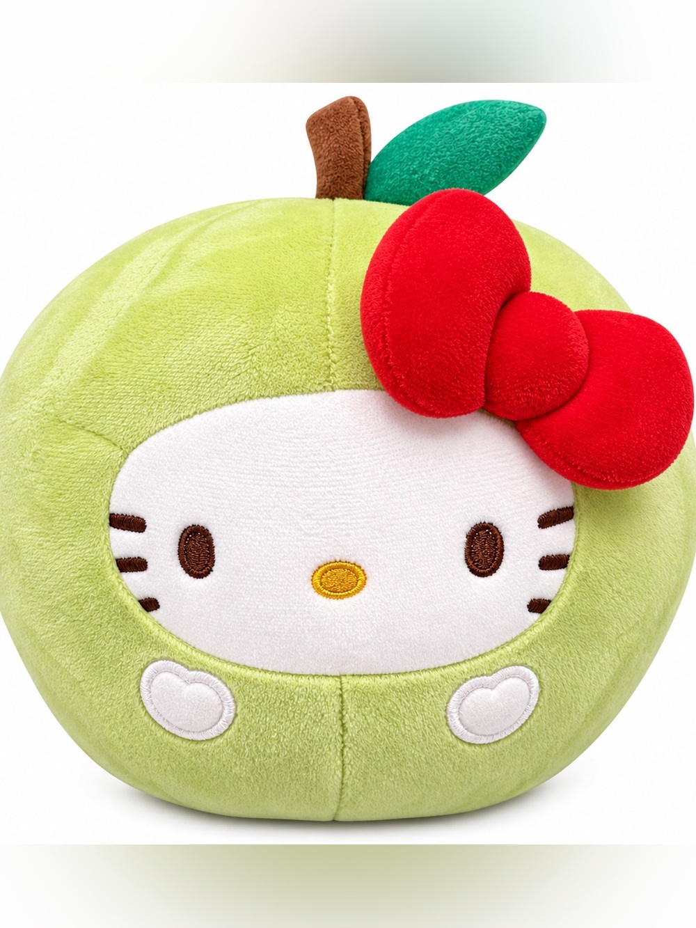 Hello Kitty Sanrio 5” Green Apple Costume Plush Stuffed Animal Kawaii